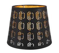 Housoutil Pantalla de Lámpara de Pie de Tejido Negro E27 Diseño Simple para Oficina y Decoración, Suaviza la Luz y Es Reemplazo Adecuado para Lámparas Grandes