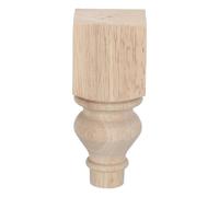 Housoutil Patas Redondas de Madera Maciza para Sofá y Mesa de Centro Diseño Francés Clásico sin Terminar 6X15 CM Balaustres Decorativos para Muebles Rústicos Soporte Resistente para