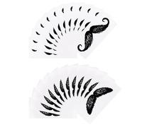 Housoutil Pegatinas Protectoras para Bigote y Nariz 24 Piezas, Accesorio para Kit de Depilación Cera, Pequeño Protector de Barba para Uso Diario, Pegatinas para Modelar y Proteger la Piel