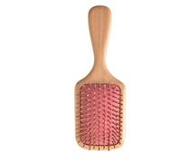 Housoutil Peine Cabello Bolsa de Aire Rosa, Masajeador del Cuero Cabelludo Que Estimula la Circulación Sanguínea y Equilibra el Aceite, Material de Madera y Silicona