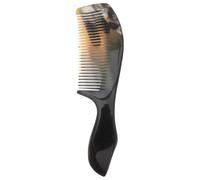 Housoutil Peine Masajeador Capilar de Cuerno de Buey Negro para Peinar el Cabello y Cuida Cuero Cabelludo Que Previene la Rotura para Uso en Casa o Exterior