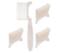 Housoutil Peine para Cortar Cabello Hombre de Plástico Diseño Curvo y Longitud Ajustable Adecuado para Uso en Barbería Casa