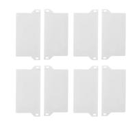 Housoutil Pesas para Cortinas 10 Piezas Plástico Blanco para Hogar y Exterior, Contrapesos para Cortinas Romanas y Verticales, Accesorios Resistentes para Evitar Movimiento por Viento