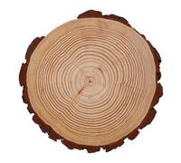 Housoutil Piedra Decorativa para Jardín Exterior de Madera Natural 30 Cm Diámetro 2 Cm Grosor, Adoquín Redondo para Pasarela al Aire Libre, Escalón de Madera Resistente para Patio y Césped