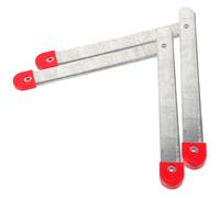 Housoutil Piezas De Escalera Pequeña Bisagra De Escalera De Alta Resistencia Junta De Escalera Plegable Bisagra De Escalera De Ático De Aluminio Galvanizado 2 Uds