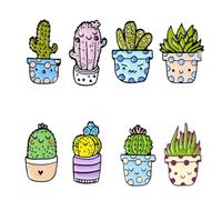 Housoutil Pin de Cactus Creativo de Aleación Diseño Delicado y Acabado en Gotas de Aceite para Decoración Diaria y Fiestas, Paquete de 8 Piezas Varios estilos