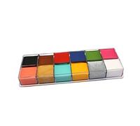 Housoutil Pintura Grasa Facial 12 Colores para Maquillaje Artístico para Carnaval Halloween y Fiestas Aplicación y Remoción para Tipo de Piel