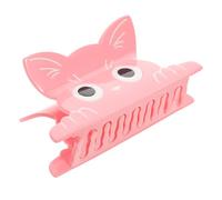 Housoutil Pinza Pelo de Acetato para Niña, Garra de Gato Rosa Diseño de Búho, Clip Ligero y Seguro para Peinados Frescos de Verano, Accesorios Decorativos para Cabello Infantil