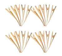 Housoutil Pinzas Metálicas Pelo de Pato 12,5 CM 20 Unidades, Clips para Sujetar Capas de Cabello Grueso, Accesorios Cabello DIY para Mujeres y Niñas en Peluquería