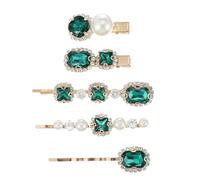 Housoutil Pinzas Pelo para Mujer Diseño Elegante y Brillante, Hechas de Aleación y Gemas de Imitación, Firmes y Portátiles para Ocasiones Obsequios y Fiestas