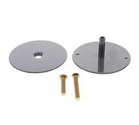 Housoutil Placa de Cubierta para Orificio de Pomo de Puerta Metálica 2-5/8 Tornillos, Relleno de Agujeros para Cerraduras de Pestillo, Protección para Puertas en Hogares y Oficinas