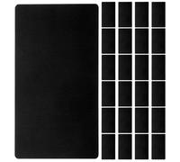 Housoutil Placas de Calibración para Grabado Láser de Aleación Metálica Negro Mate 86x54x0.21mm Superficie Resistente para Pruebas Precisas, Paquete de 100 Unidades