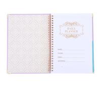 Housoutil Planificador Diario sin Fecha A5 Espiral Doble, Cuaderno de Papel Púrpura para Escritura Creativa y Journaling, Diseño Minimalista y Uso Versátil para Profesionales