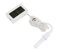 Housoutil Plástico Higrómetro Digital Blanco Pantalla Clara Monitor de Humedad Ambiental Mini, Mide Temperatura y Humedad, Portátil, para Habitación de Ñiño E Invernadero