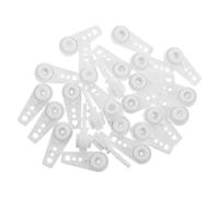 Housoutil Poleas de Plástico para Rieles de Cortina Diseño Ahorrador de Espacio y Fácil Mantenimiento, 30 Piezas para Aplicaciones Comerciales y Pasajes Estrechos