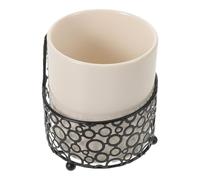 Housoutil Portacucharas de Cerámica Grande para Estación de Café, Tarro de Almacenamiento para Cucharillas y Tenedores de Fruta, Soporte Estable para Utensilios de Barra, Organizador