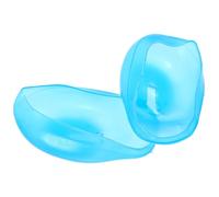 Housoutil Protector Auditivo de Silicona Azul para Teñir el Cabello, Resistente al Agua y Fácil de Limpiar, Adecuado para Uso Personal en Casa y Cuidado del Cabello