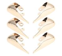 Housoutil Protectores de Punta metálicos para Tacones Altos, 6 Piezas Doradas Resistentes al Desgaste, Accesorios para reparación de Calzado Femenino