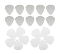 Housoutil Púas de Guitarra Borde Liso y Agarre Cómodo Plateadas 100 Piezas de Acero Inoxidable para Guitarras Eléctricas Ideales para Rock y Jazz