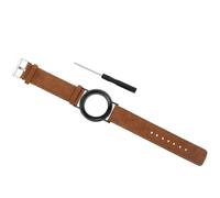 Housoutil Pulsera Localizadora Compatible con Localizador, Correa de Cuero Vintage Marrón, Tamaño Ajustable Adulto, Funda Protectora para Reloj Localizador, Cómoda y Ligera para Uso