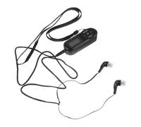 Housoutil Radio FM Mini Portátil Dsp con Pantalla Digital LCD Compacto con Chip Dsp Integrado Memorias Búsqueda Automática y Manual Auriculares y Lanyard sin Batería