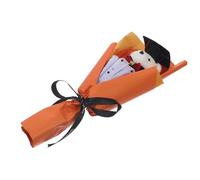 Housoutil Ramo de Oso de Peluche para Graduación, Adorno Ligero y Delicado en Color Naranja, Accesorio para Fotografía y Decoración de Fiesta de Graduación, 1 Pieza Adecuado