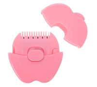 Housoutil Recortadora Manual de Flequillo para Ñiño Peine Separador Herramienta de Corte Precisa Plástico Reutilizable Tamaño Mini Color Rosa Adecuado para Uso Doméstico y Cuidado