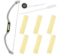 Housoutil Regla Auxiliar para Medir Cejas con Forma Curva de Aleación de Aluminio Color Plata, Herramienta Simple para Posicionar y Diseñar Cejas Precisión