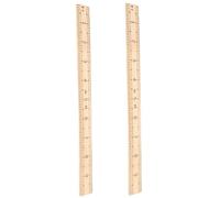 Housoutil Regla De Costura De Madera 2piezas Para Sastrería Herramienta Resistente Para Medir Ropa Accesorio De Costura Manualidades Doméstico y Profesional