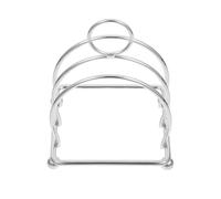 Housoutil Rejilla para Pan de Acero Inoxidable Soporte Multifuncional para Pan y Tostadas Estante de Metal Que Ahorra Espacio Libros y Recetas Cocina