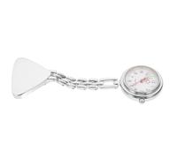 Housoutil Reloj de Bolsillo para Enfermera Esfera Luminosa, Ligero y Durable, Aleación de Cuarzo Plata Adecuado para Uso Hospitalario