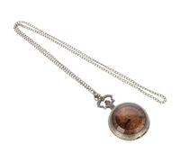 Housoutil Reloj de Bolsillo Vintage Movimiento de Cuarzo Diseño Retro Tapa Abatible Tamaño Compacto Ligero Reloj Decorativo para Hombre y Mujer para Uso Diario y Obsequio