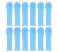Housoutil Removedor de Cerumen Fundas de Silicona para Oídos 12 Unidades Azules Reutilizables Diseño Reemplazable Adecuado para Limpieza Regular y Cuidado Personal
