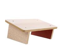 Housoutil Reposapiés Escalonado de Madera Antideslizante para Oficina y Práctico y Seguro para Pedicura Diseño Rectangular y Estable para Prolongado