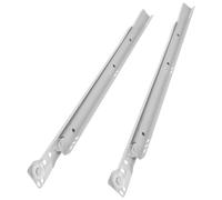 Housoutil Rieles Deslizantes para Cajones de Cocina de Acero Laminado en Frío Rodamiento Suave y Resistencia al Desgaste, Estructura Pieza y Extensión Completa de 2 Pliegues, Paquete de 2
