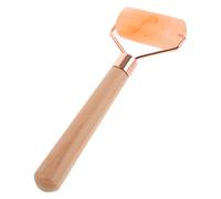 Housoutil Rodillo de Masaje Facial de Sal Rosa Natural sin Agujeros, Herramienta Multifuncional para Cuello y Espalda, Dispositivo de Estiramiento Facial y Cuidado la Piel