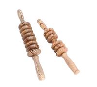 Housoutil Rodillos de Masaje de Madera 2 Unidades Diseño Ergonómico para Fisioterapia y Masaje Corporal Manual en Piernas y Glúteos