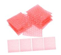 Housoutil Rollo Burbujas Embalaje Rojo Antielectrostático de Pe, Bolsa de Embalaje Engrosada Prueba de Golpes para Envíos Seguros y Protección Duradera