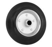 Housoutil Rueda Giratoria de Goma Maciza para Carro Industrial Núcleo Metálico, Silenciosa y Resistente para Aplicaciones Industriales y Equipos de Carga