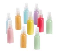 Housoutil Set de 10 Botellas de Spray Recargables de 50ml Diseño Macarrón, Material Pet Resistente y Fácil de Llevar para Maquillaje y Perfume en Actividades al Aire Libre Color Aleatorio