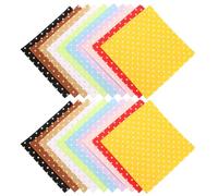 Housoutil Set de 20 Piezas de Tela No Tejida Estampado de Lunares en 10 Colores para Manualidades Diy, Mejora la Creatividad y Habilidad Manual