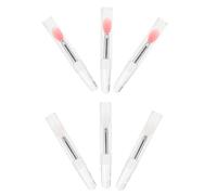 Housoutil Set de 6 Pinceles de Silicona para Labios Tapa, Aplicador para Maquillaje, Reduce Desperdicio de Productos, Adecuado para Llevar en Bolso Cosmético