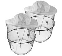 Housoutil Sombrero de Apicultor Protección Solar 2 Piezas, Plegable y Ligero, Adecuado para Apicultores Durante la Temporada de Verano