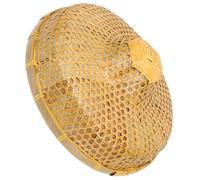 Housoutil Sombrero de Granjero de Bambú Estilo Vietnamita para Sol, Gorra Unisex de Protección Solar Diseño Tradicional para Pesca y Jardín