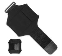 Housoutil Soporte Ajustable para Teléfono Móvil Bolsa de Pierna Elástica Negra, Funda Deportiva Antideslizante para Correr y Senderismo, Accesorios Multifuncionales para Hombre y Mujer