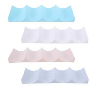 Housoutil Soporte para Botellas y Organizador de Latas de Plástico 4 Piezas Colores y Estante para Almacenamiento de Bebidas en Mesa para Cocina Bar y Refrigerador