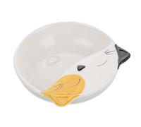 Housoutil Soporte para Cuchara de Cerámica Diseño de Gato, Estable y Reutilizable, Adecuado para Cucharas y Palillos en Restaurantes y Hoteles