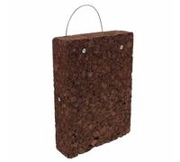 Housoutil Tabla Colgante para Helechos 20X30X5 CM de Corcho Natural Jardinera de Pared de Madera para Orquídeas y Plantas Trepadoras Soporte Decorativo Interior y Exterior Expositor para