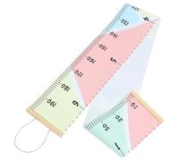 Housoutil Tabla de Crecimiento para Pared Infantil 20X200 CM Regla Medidora de Altura Diseño Escandinavo Blanco y Negro Decoración Mural Creativa para Dormitorio y Aula