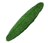 Housoutil Tapete Redondo de Césped Artificial 50 CM para Mesa, Decoración de Comedor y Exteriores, Mantel de PVC sin Mantenimiento para Bodas, Fiestas y Eventos, Accesorio para Mesas de